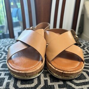Caramel, nude, sexy, comfortable, beautiful shoes loafers - Nine West